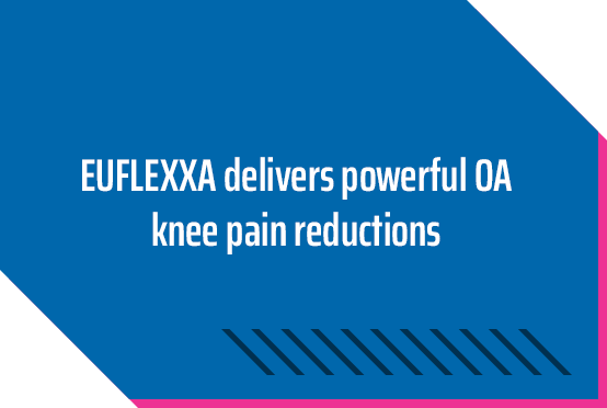 EUFLEXXA delivers powerful OA knee pain reductions